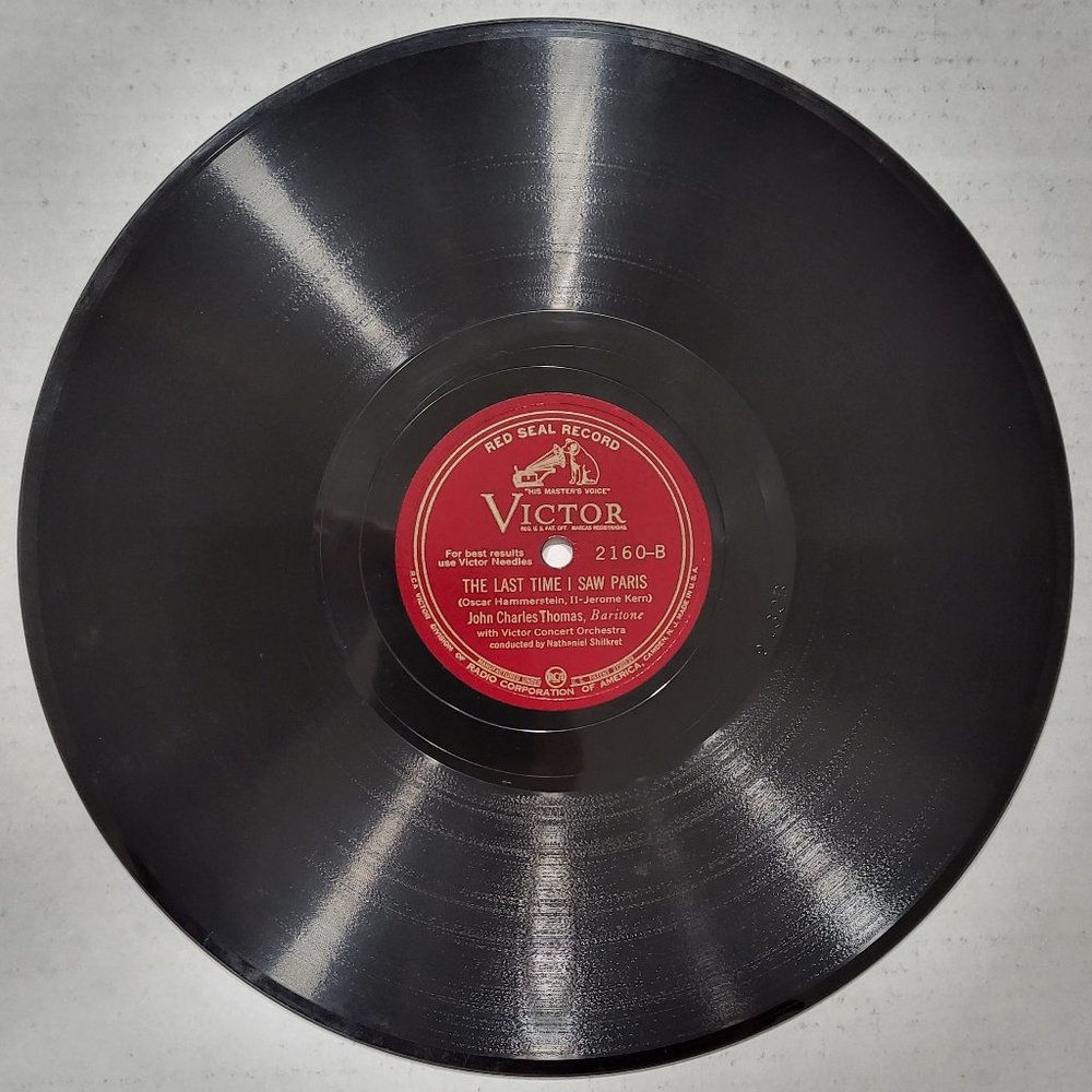 Bluebird of Happiness / The Last Time I Saw Paris - VICTOR 2160A/B - 10" 78 RPM